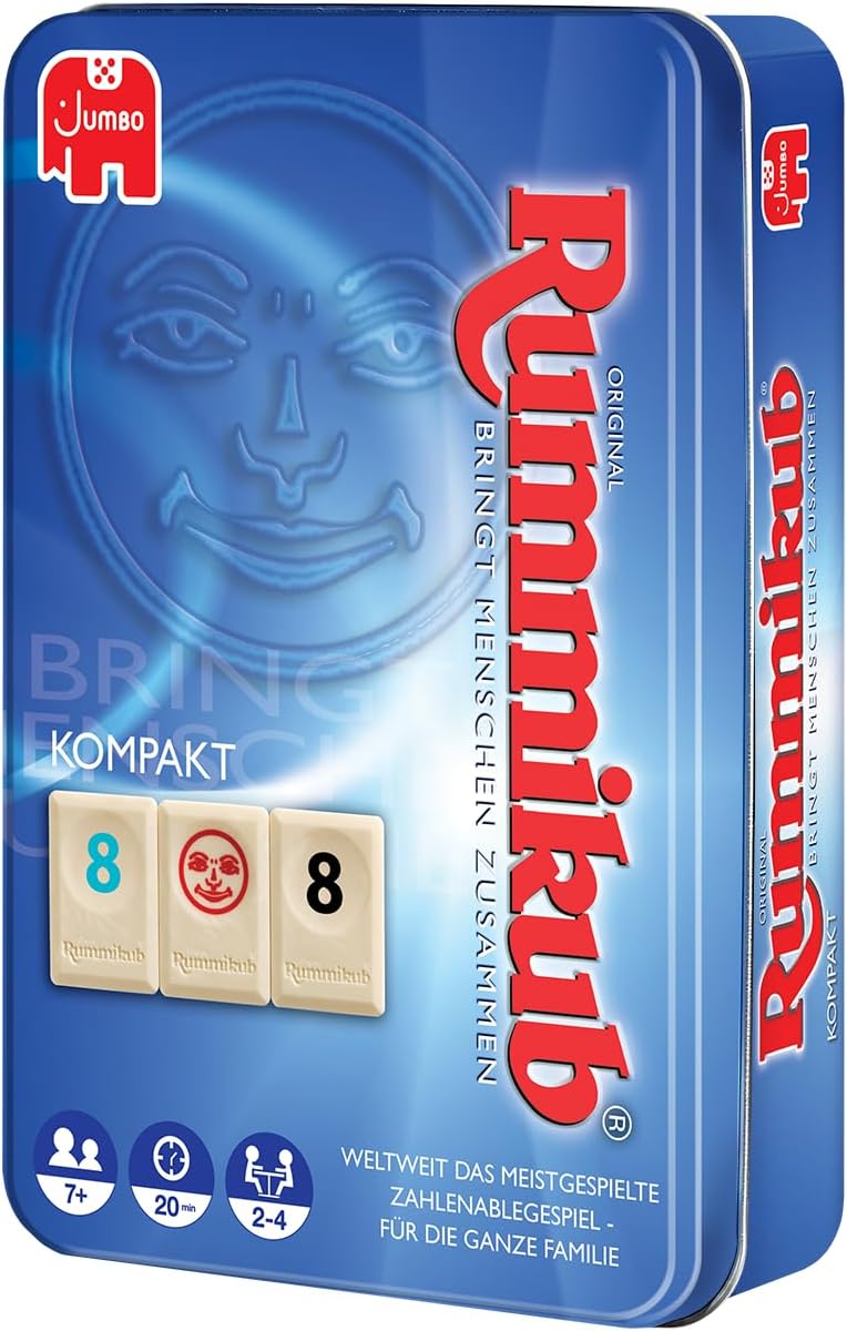 Original Rummikub Premium Compact | The classic game among party games for on the go - for adults and children