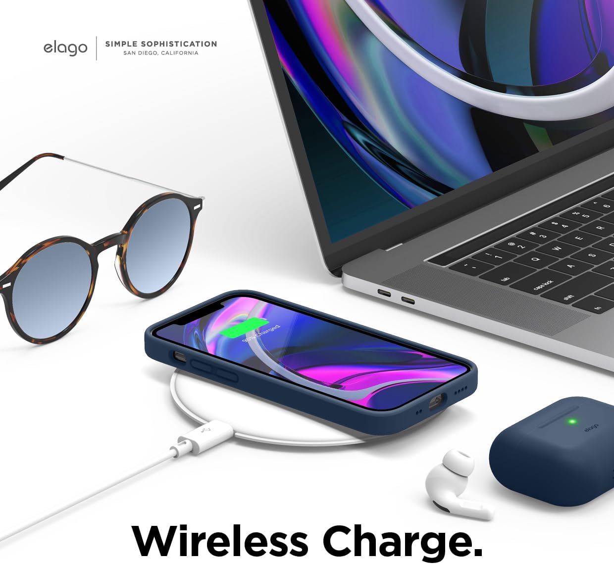 elago Premium Liquid Silicone Case for iPhone 12 Mini Lavender