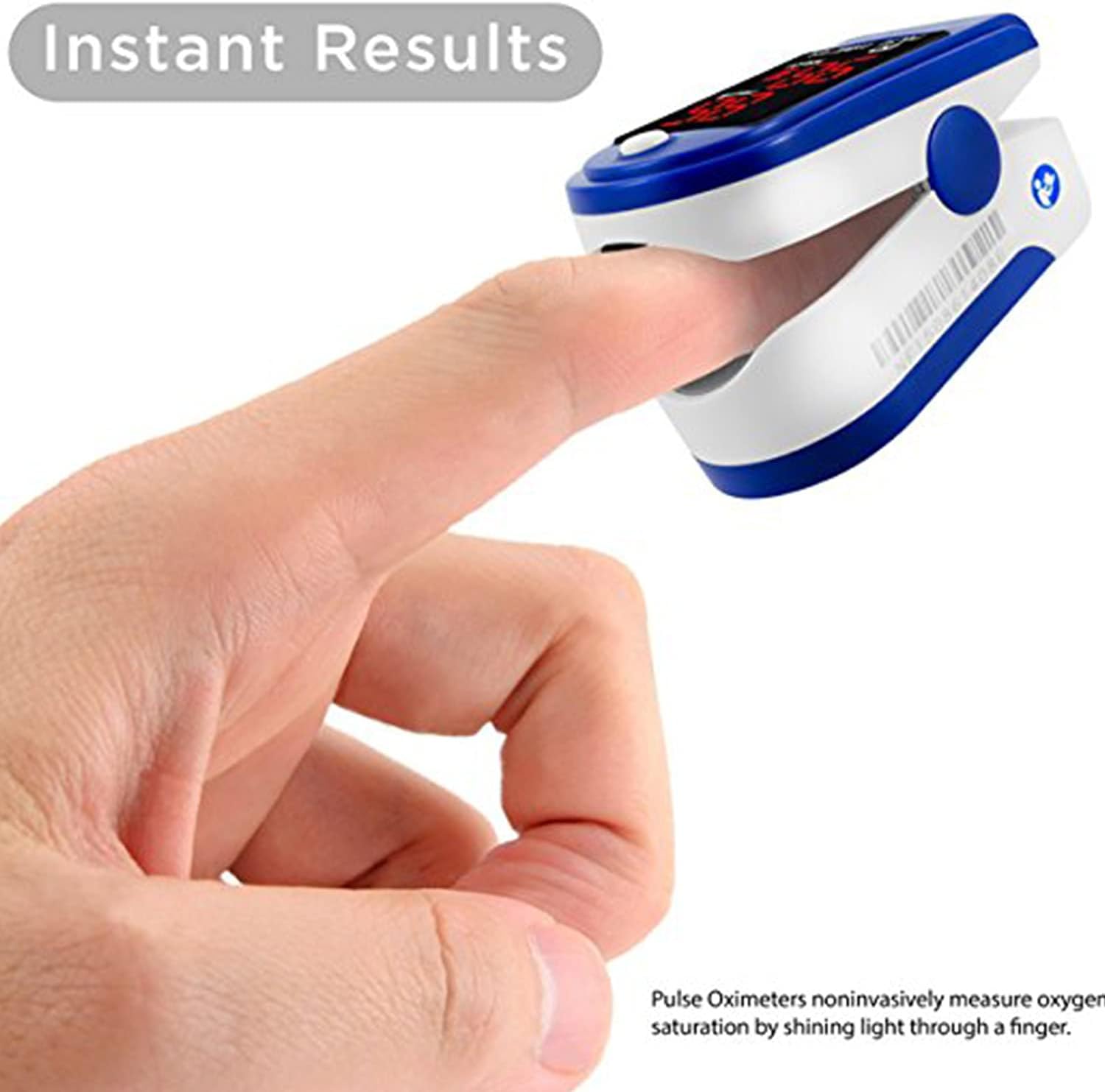 Finger Pulse Oximeter DP100 in Black- the Authentic Pulse Oximeter for sports and aviation use