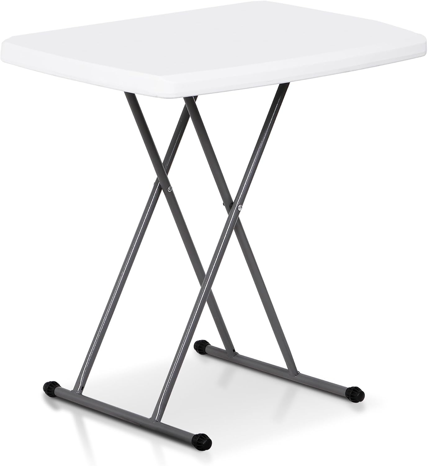 SUPER DEAL 6FT Folding Table for Indoor Outdoor, Portable Heavy Duty Fold-in-Half Plastic Dining Picnic Party Camping Table with Carrying Handle