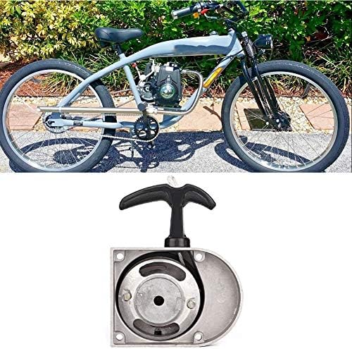 Akozon Pull Start Starter Engine Kit Motorized Bike Kit, 12V DC, Plastic, B07P95Kjbh, Fit for 50cc/66cc/80cc Two-Stroke Engine Motorized Bicycles
