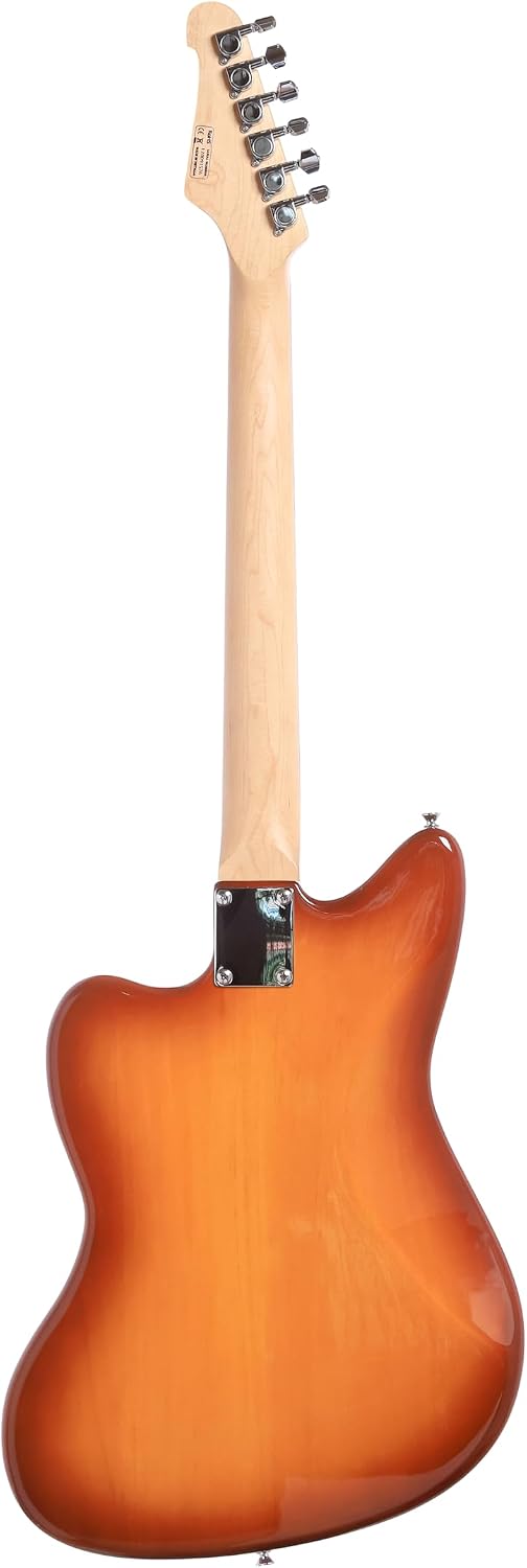 IYV IJG-200 TSB Strat Solid-Body Electric Guitar, Tobacco Sunburst