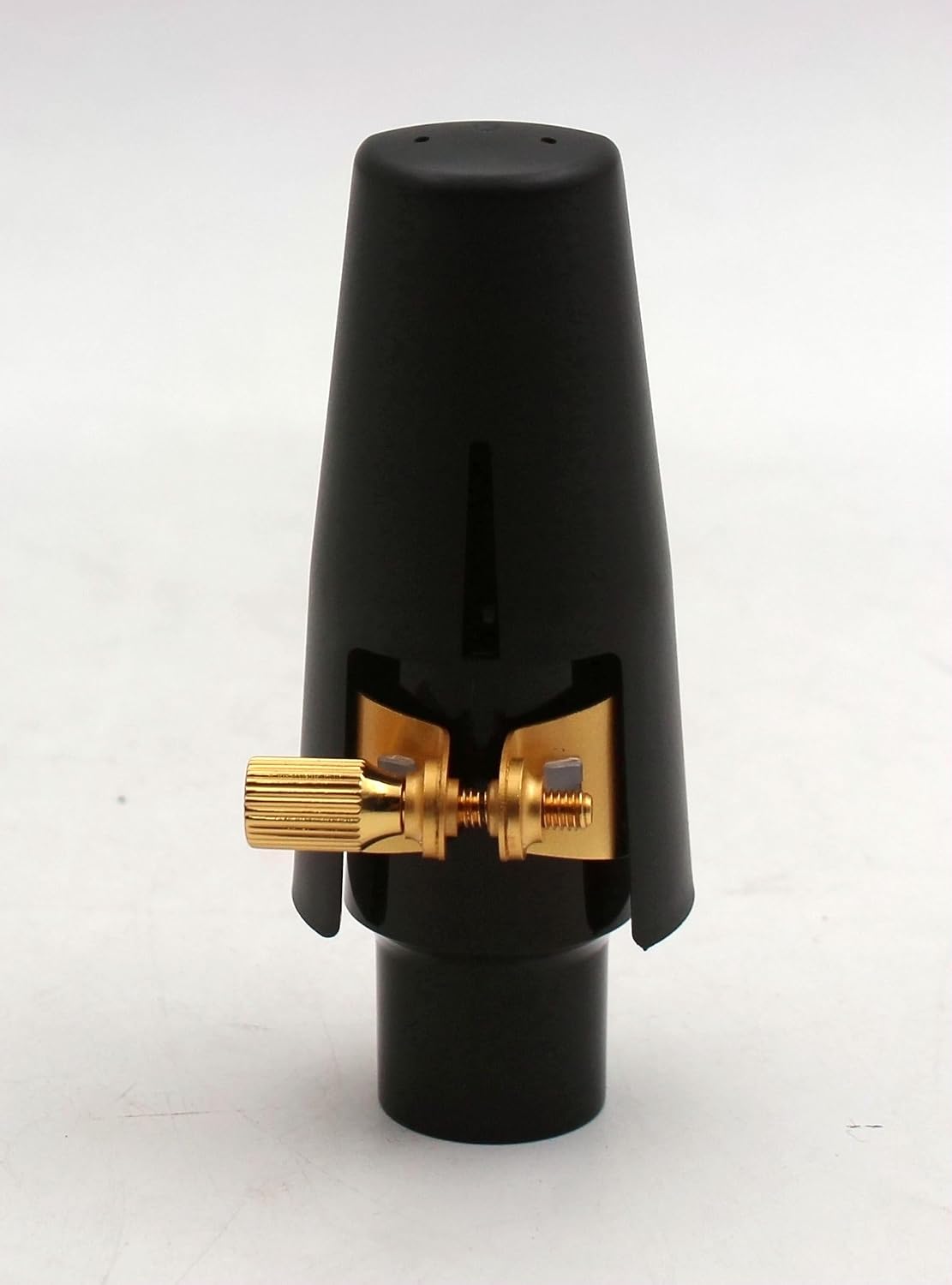 Eastern Music Saxophone Hard rubber mouthpiece Soprano alto Tenor metal ligature Ligature cap (Sandblust gold, Tenor MPC)