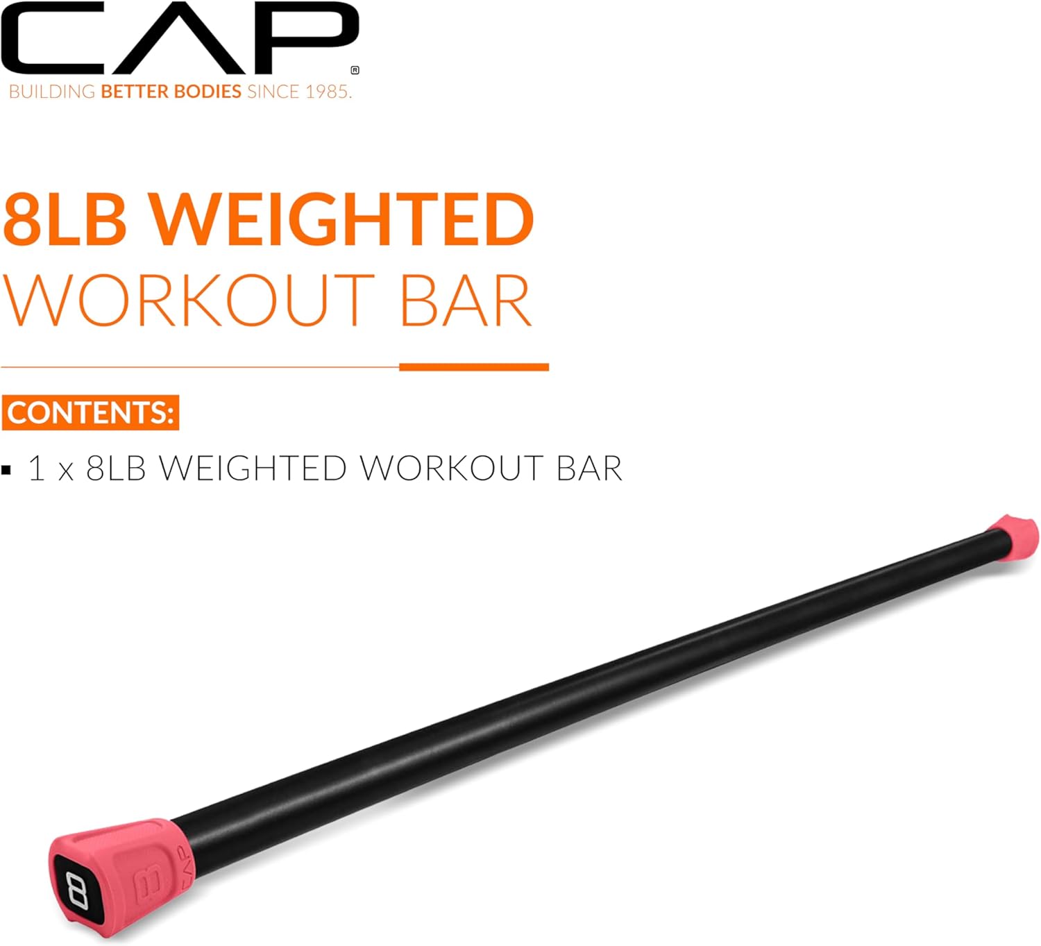 CAP Barbell Weighted Workout Bar | 5-20 lb | Multiple Options