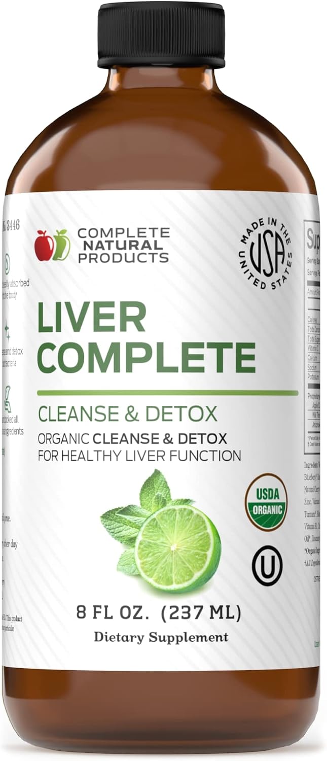 CNP | Liver Complete Liquid 8oz - Milk Thistle Chanca Piedra Detox Aid | Organic liver cleanse liquid with milk thistle, dandelion and chanca piedra for detox support and easy absorbing herbal aid