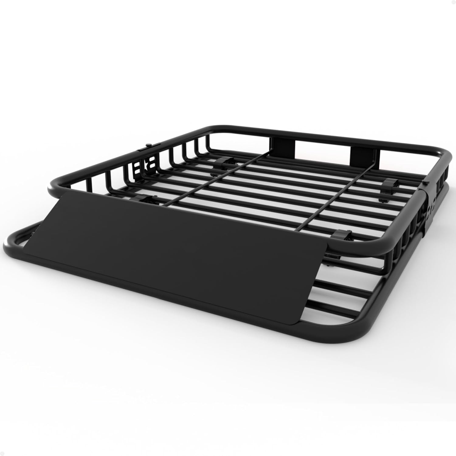 Garvee Universal Roof Rack Cargo Carrier Basket, 200 Lbs Capacity Rooftop Cargo Rack, Car Top Luggage Holder Basket Heavy Duty for SUVs, Trucks, Vehicles