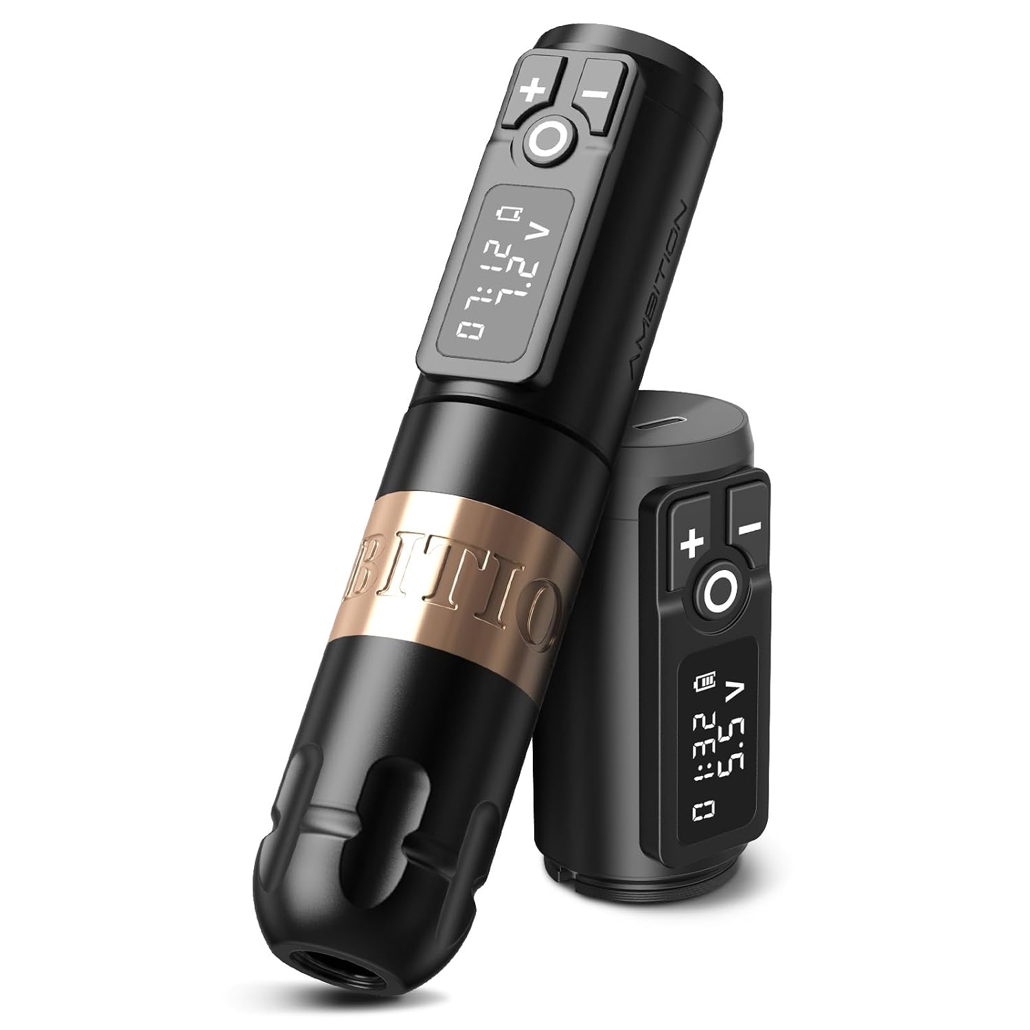 Ambition Soldier Rotary Battery Pen Tattoo Cartridge Machine with 2400mAh Power Japan Coreless Motor Digital LED Display Tattoo Equipment Supply for