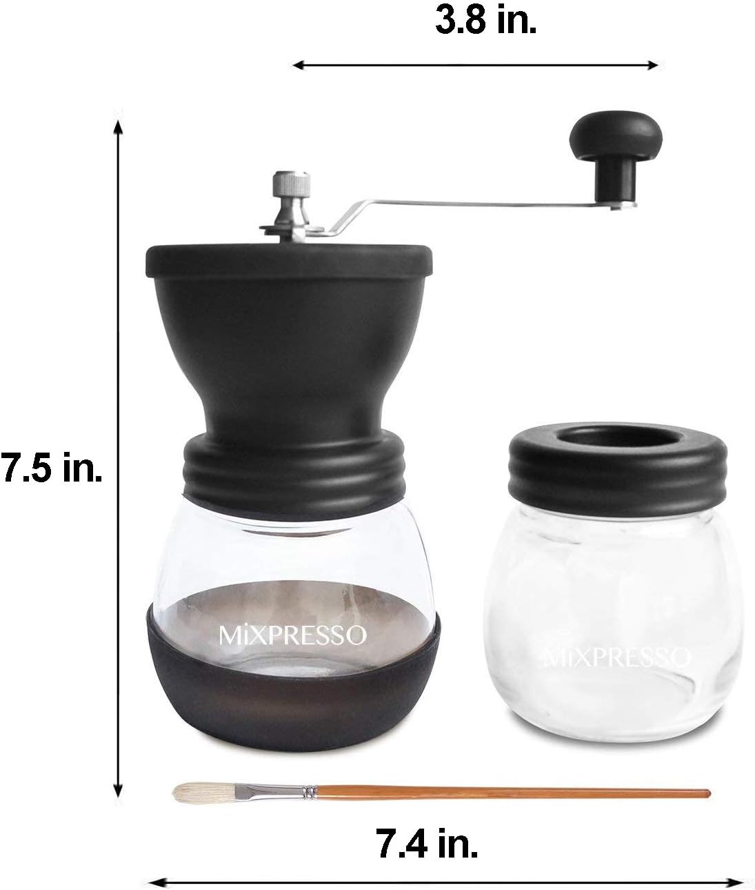 Mixpresso Electric Coffee Grinder With Usb And With Easy On/Off Button, Coffee Bean Grinder & Spice Grinder For Herbs, Nuts & Grains, Spice Mill.