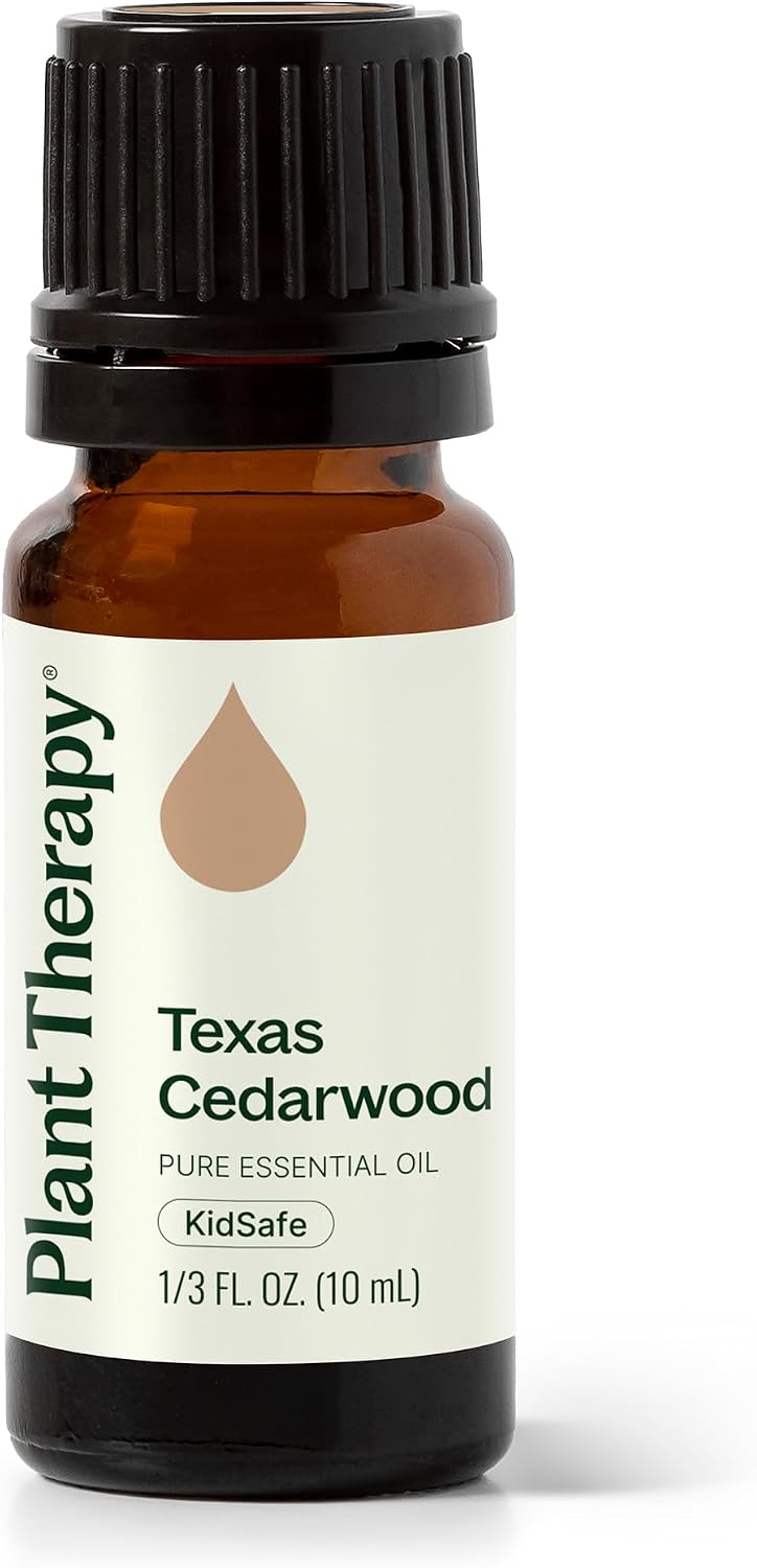 Plant Therapy Texas Cedarwood Essential Oil 10 mL (1/3 oz) 100% Pure, Undiluted, Aromatherapy for Mood Support and Clear Breathing