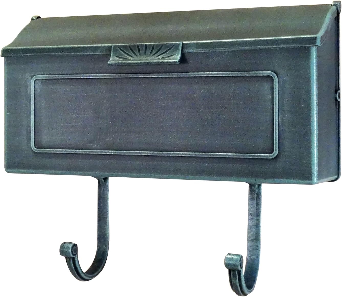 Special Lite Horizon Horizontal Wall Mount Mailbox - Black Aluminum Mailbox for Wall Mount - SHH-1006-BLK