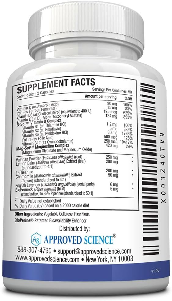 Approved Science Restlex for Restless Legs – Magnesium Glycinate for Calm Legs and Restful Legs – Natural Itching, Crawling