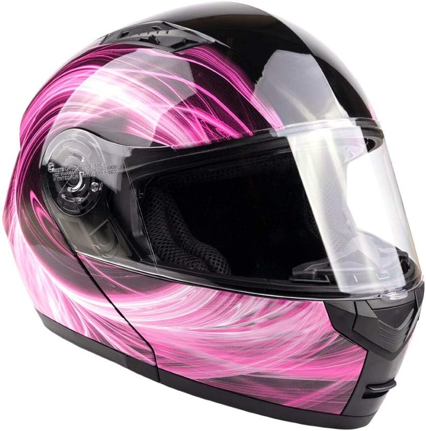 Adult Modular Motorcycle Helmet DOT w/Retractable Sunglass Full Face Flip-up Typhoon TH158