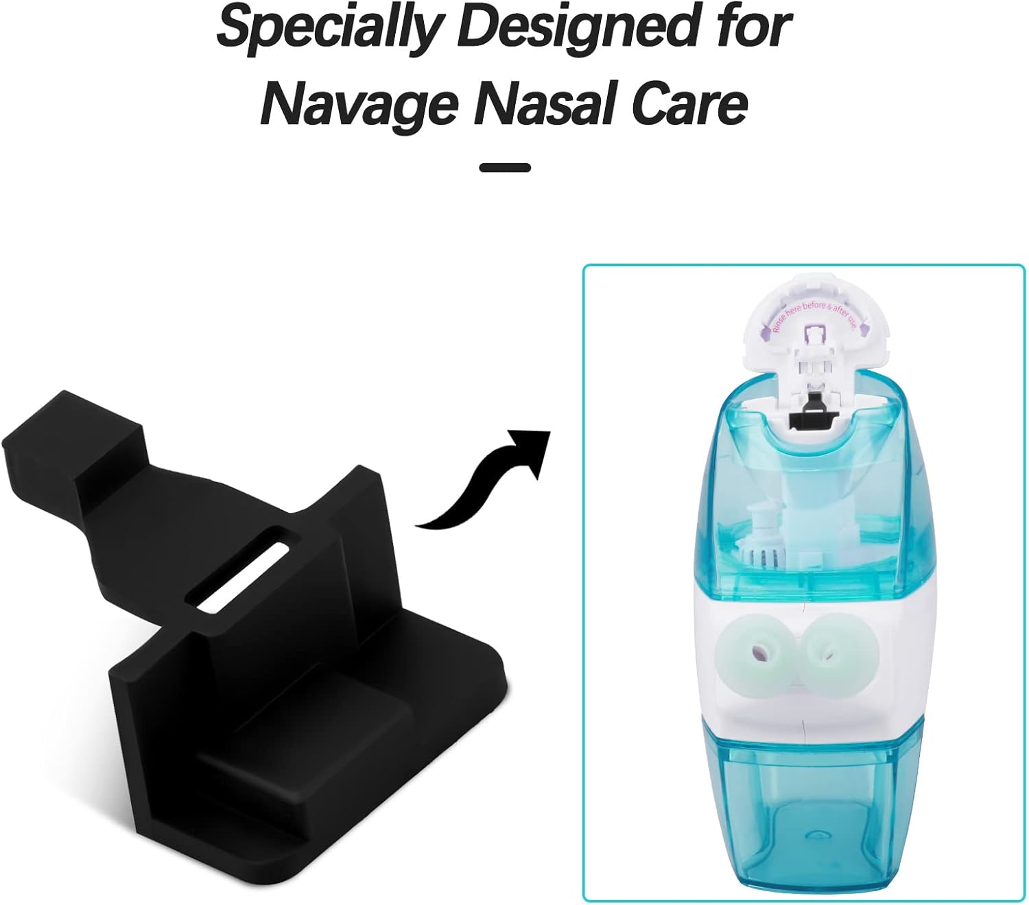 Silicone Salt Pods Refills Accessories Compatible with Navage Nasal Care - Save Salt Water Pods for Easy Operation