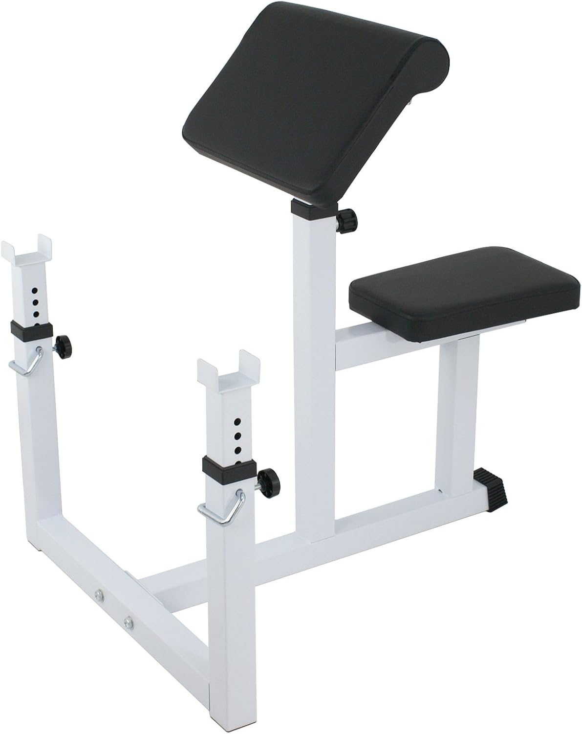 Pro Arm Curl Bench Press Rack Adjustable Preacher Seated Weight Bench Isolated Dumbbell Biceps for Arm Training Fitness Home Gym Exercise Workout