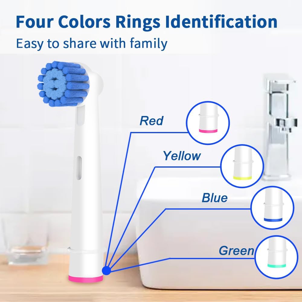 Sensitive Gum Care Brush Heads Compatible with Oral-B Electric Toothbrush