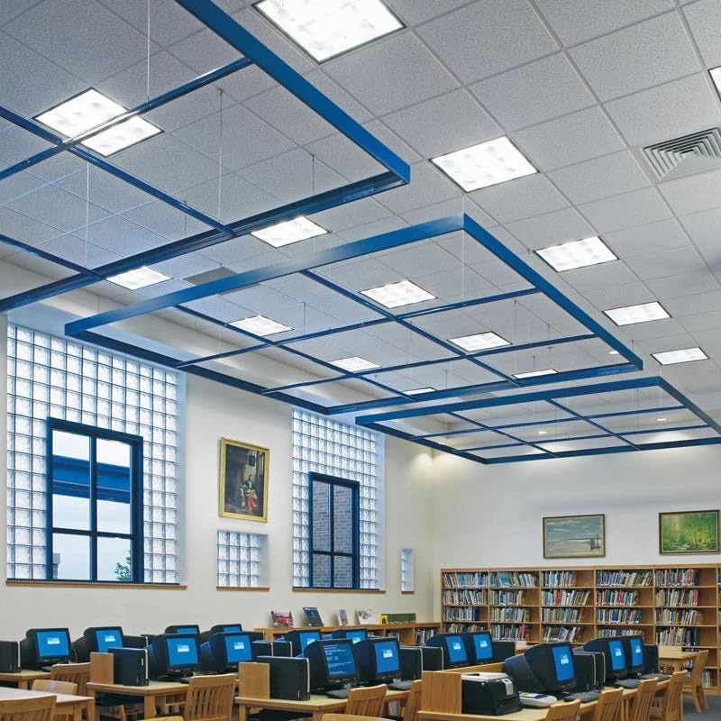 Armstrong Ceiling Tiles; 2x2 Ceiling Tiles - 16 pcs White; Acoustic Ceilings for Suspended Grid; CORTEGA 704
