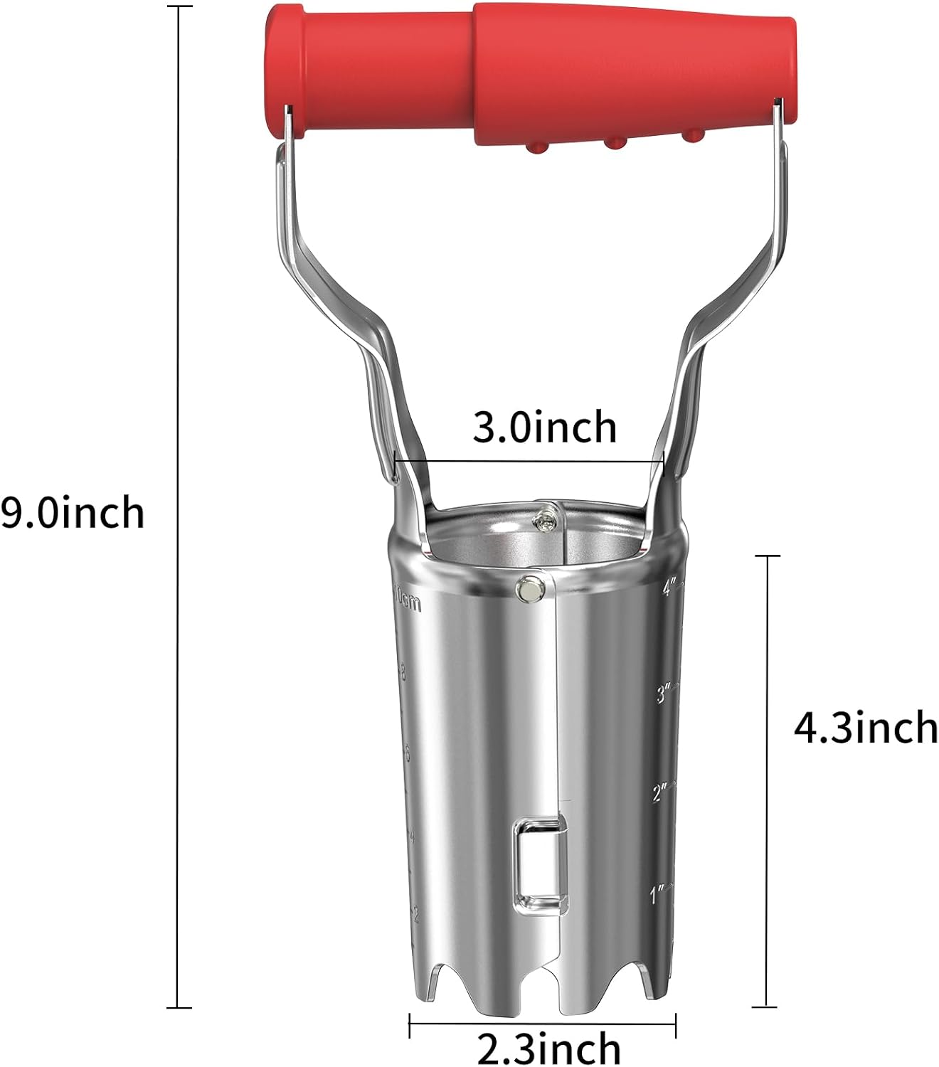 FLORA GUARD Bulb Planter with Depth Markers | Automatic Soil Releasing Seed Bulb Transplanter for Planting/Digging Tulips, Daffodils, Dahlias and More