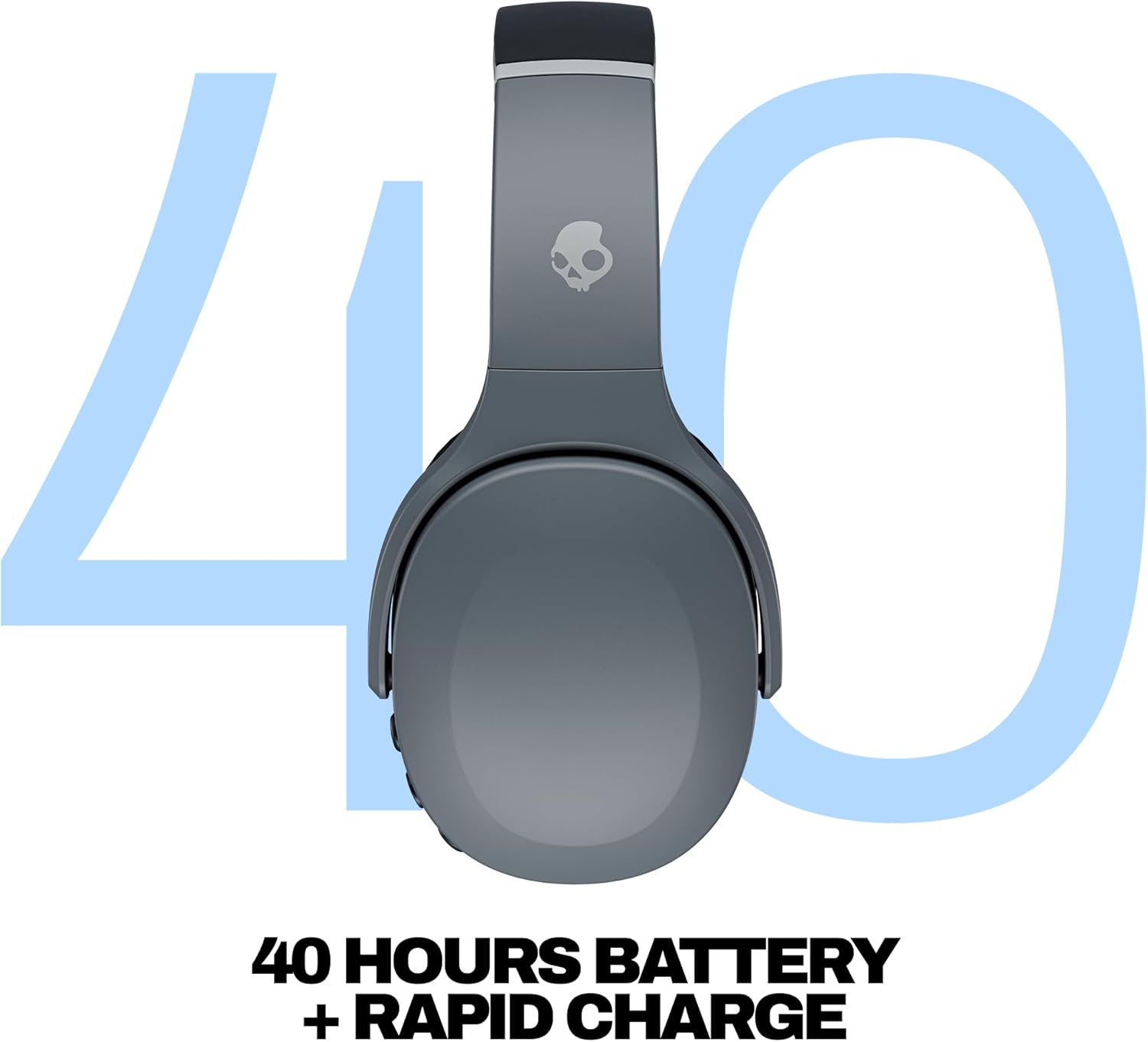 Skullcandy Crusher Evo Wireless Multi-Sensory Bass Headphones - True Black