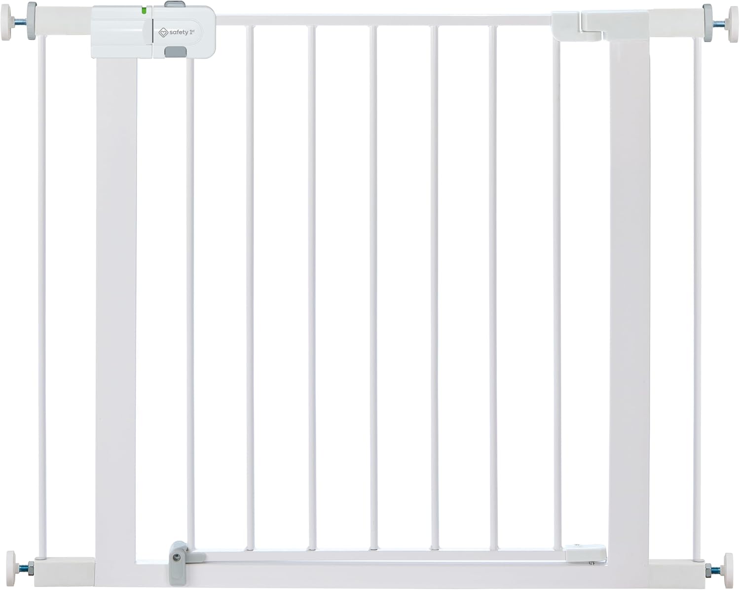 Safety 1st Easy Install Walk Thru Baby Gate for Doorway With Door, Dog Gates, Fits 29"-38", Easy Install 28" Tall, White