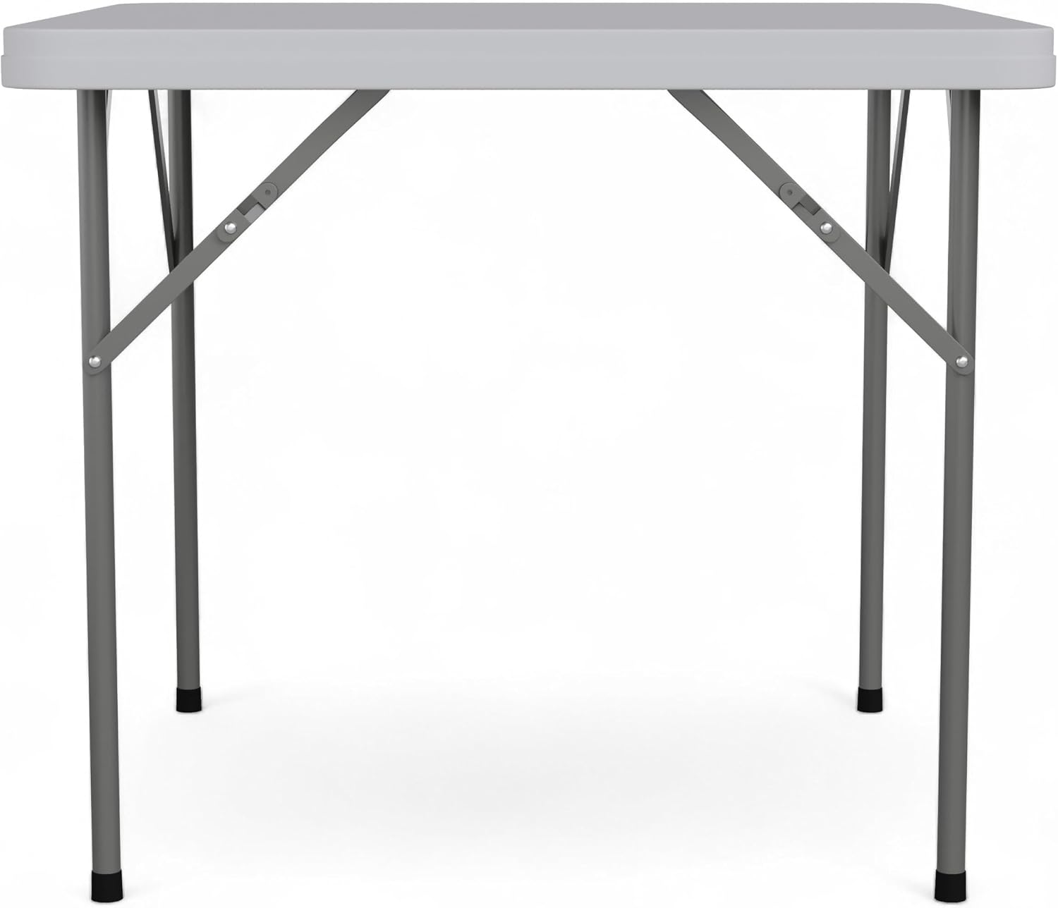 Flash Furniture Elon 2.85' Square All-Occasion Plastic Folding Event Table with Locking Legs, Folding Banquet Table for Indoor/Outdoor Events