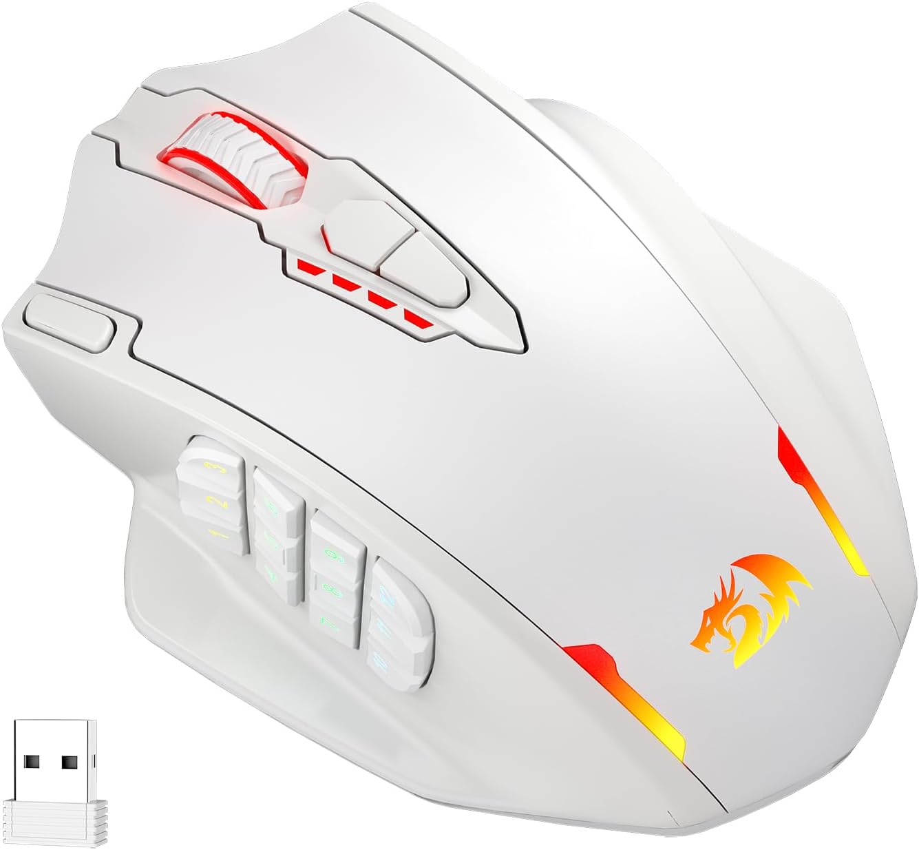 Redragon M908 Wired MMO RGB Gaming Mouse 12400 DPI Remapping Keys | Stable Lag-Free Connection, Redefine Keybinding Macro, Vibing Backlight, Ergonomic Grip Body Comfort