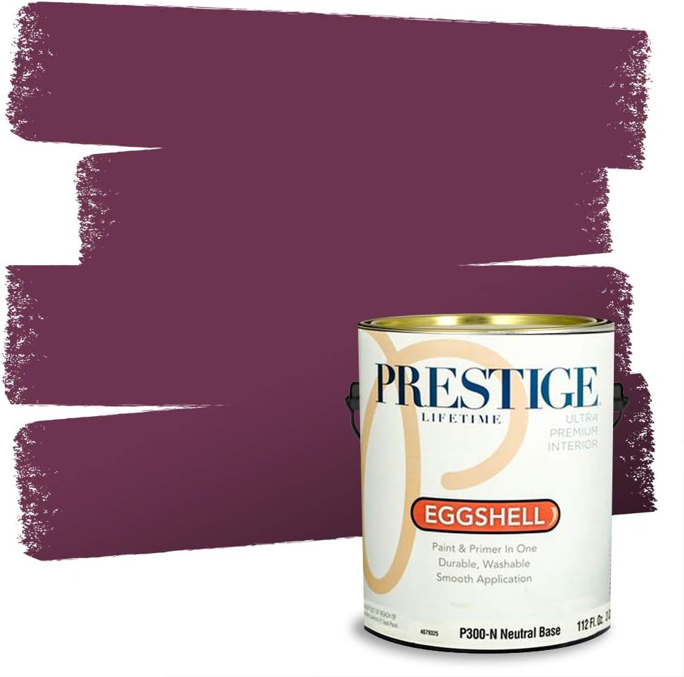 PRESTIGE E500-P-SW6303 Exterior Paint and Primer in One, 1-Gallon, Semi-Gloss, Comparable Match of Sherwin Williams Rose Colored, 1 Gallon, SW17-Rose