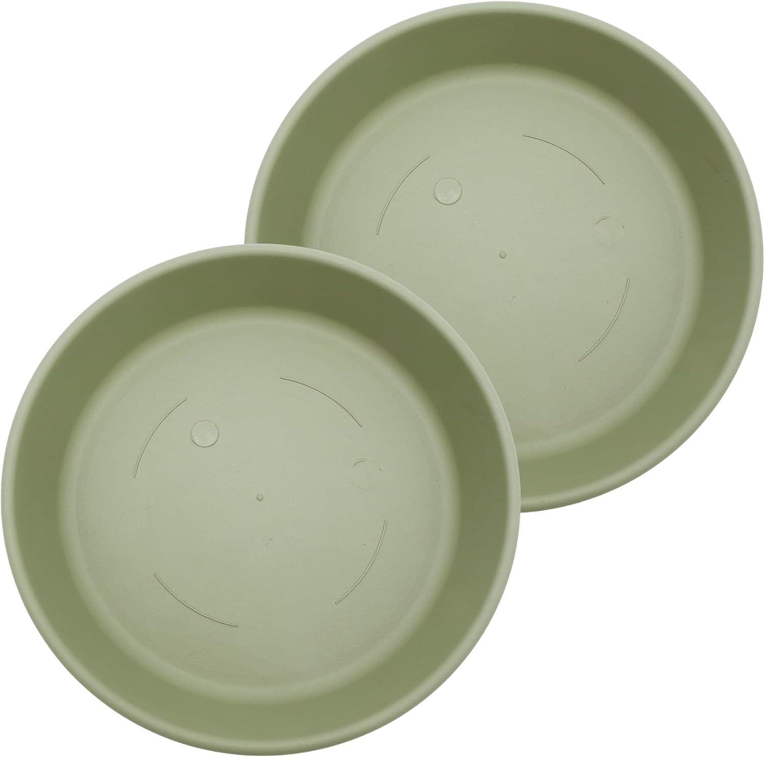 The HC Companies 14 Inch Round Plastic Classic Plant Saucer - Indoor Outdoor Plant Trays for Pots - 14"x14"x2.5" Sandstone