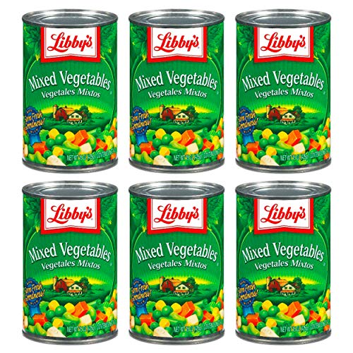 Libby's Mixed Vegetables 15oz Cans (Pack of 6)