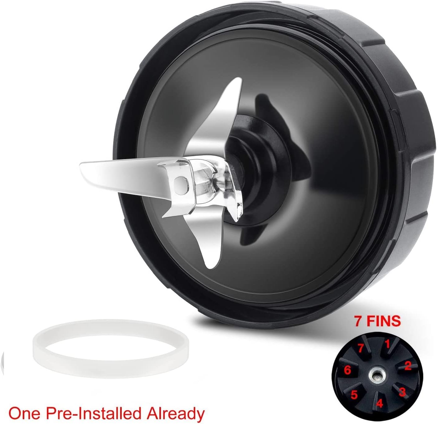 7 Fins Blade Fit for Ninja Auto iQ Blender BL642-30 BL482-30 BL682-30