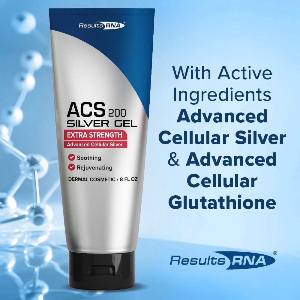 Results RNA - ACS 200 Silver-Glutathione Gel – Advanced Cellular Colloidal Silver Gel for Wound Care & Superior Dermal Healing. Clinically Proven (2 oz - 30 Day)