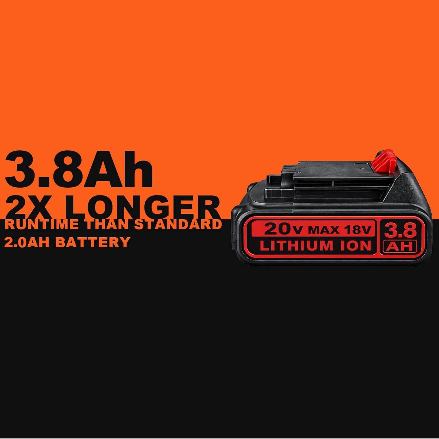 VANTTECH 2Packs 3.8Ah LBXR20 Replacement for Black and Decker 20v Battery