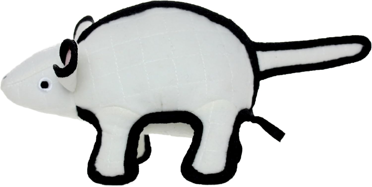 TUFFY® : Cow Dog Toy: Ultra Durable Plush Toy with Multiple Layers & Reinforced Seams, Washable and Floats, Original Construction