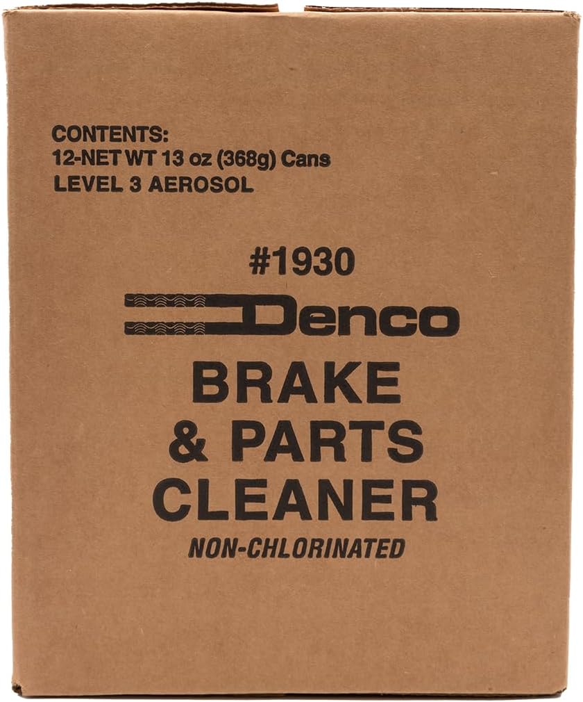 Denco 1930 Brake & Parts Cleaner, Non-Chlorinated, 13oz, 12-Pack