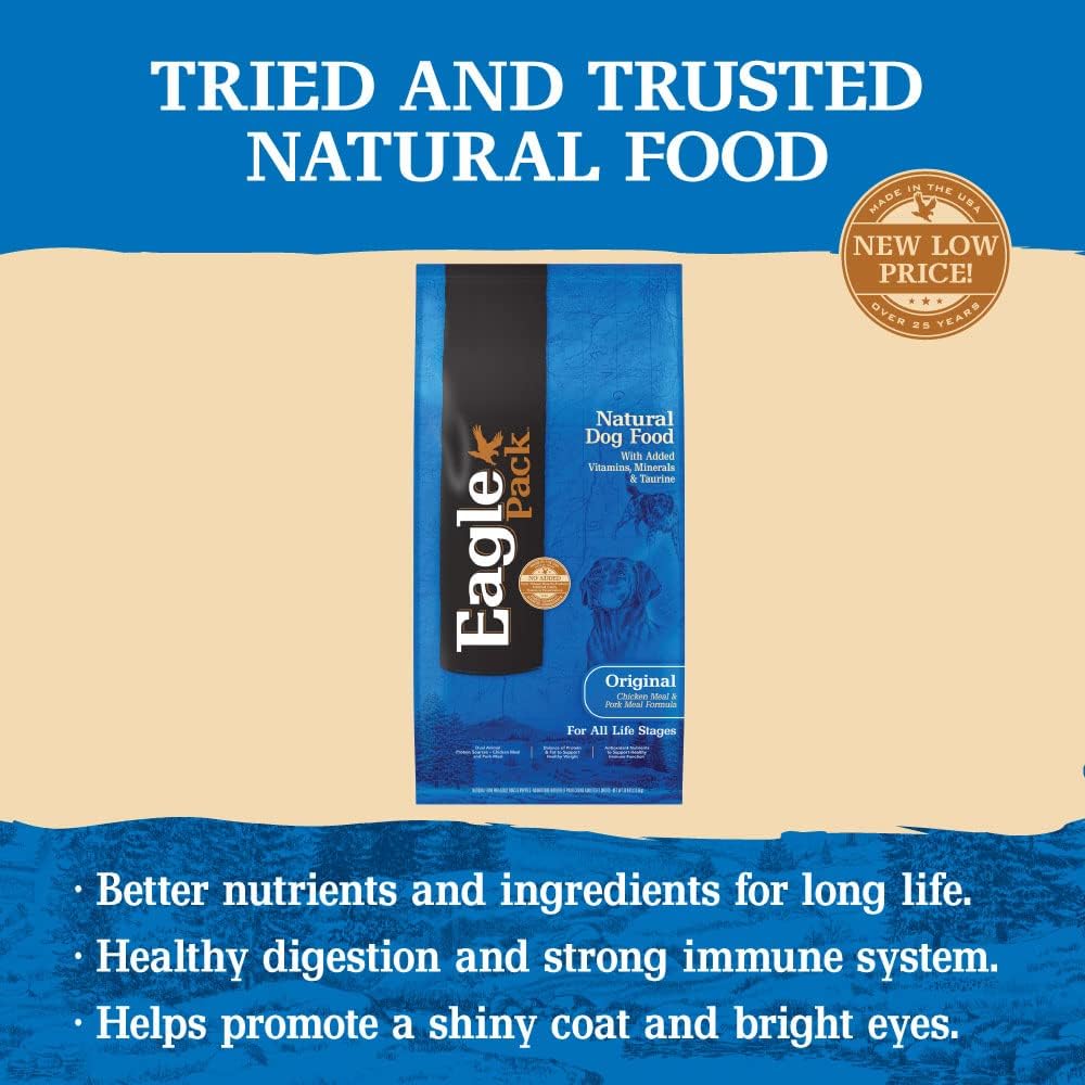Eagle Pack Natural Dry Dog Food, Lamb & Rice, 30-Pound Bag