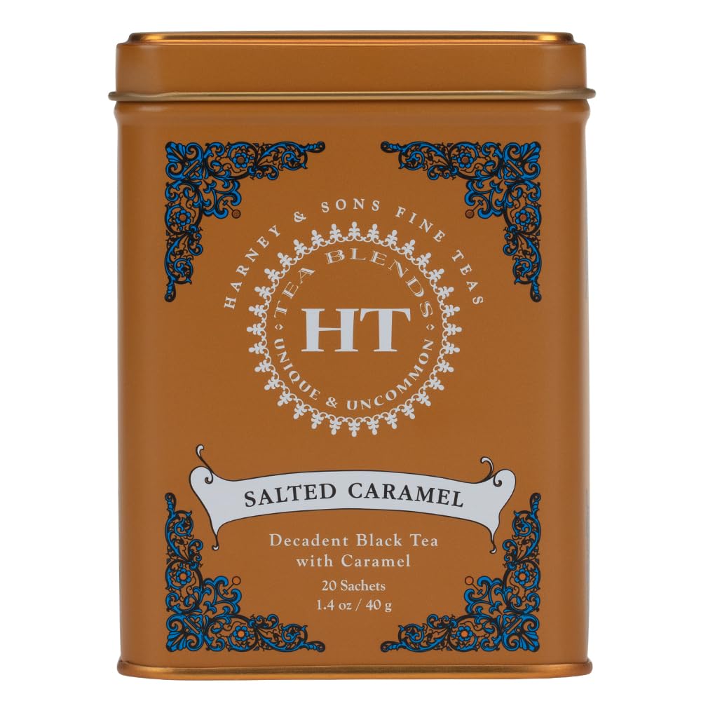 Harney & Sons HT Organic Supreme Green Tea, 20 Sachets, Tea Tin | Organic green tea with 20 sachets in a reusable tea tin. Caffeinated.