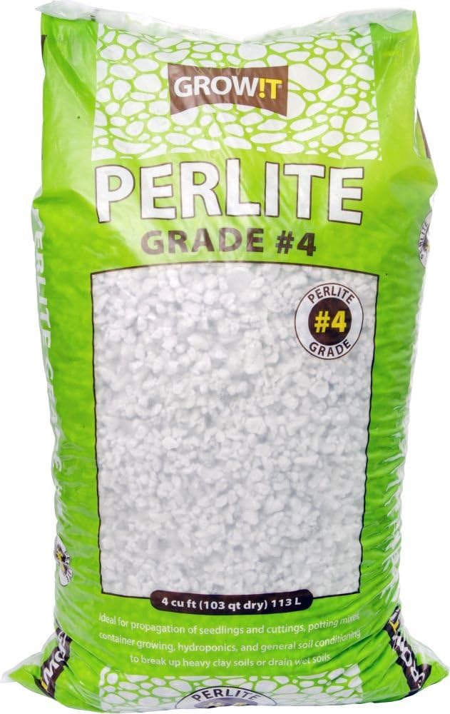 JSPERL32 - Grade #4 Perlite, Super Course, (4 Cubic Feet) Hydroponic Perlite, White - Better Aeration and Drainage, Derived from a Natural Source