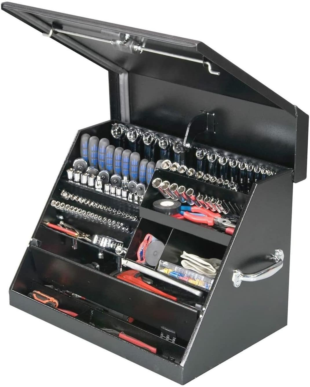 Montezuma ME300B 30-Inch Portable TRIANGLE Toolbox, Black