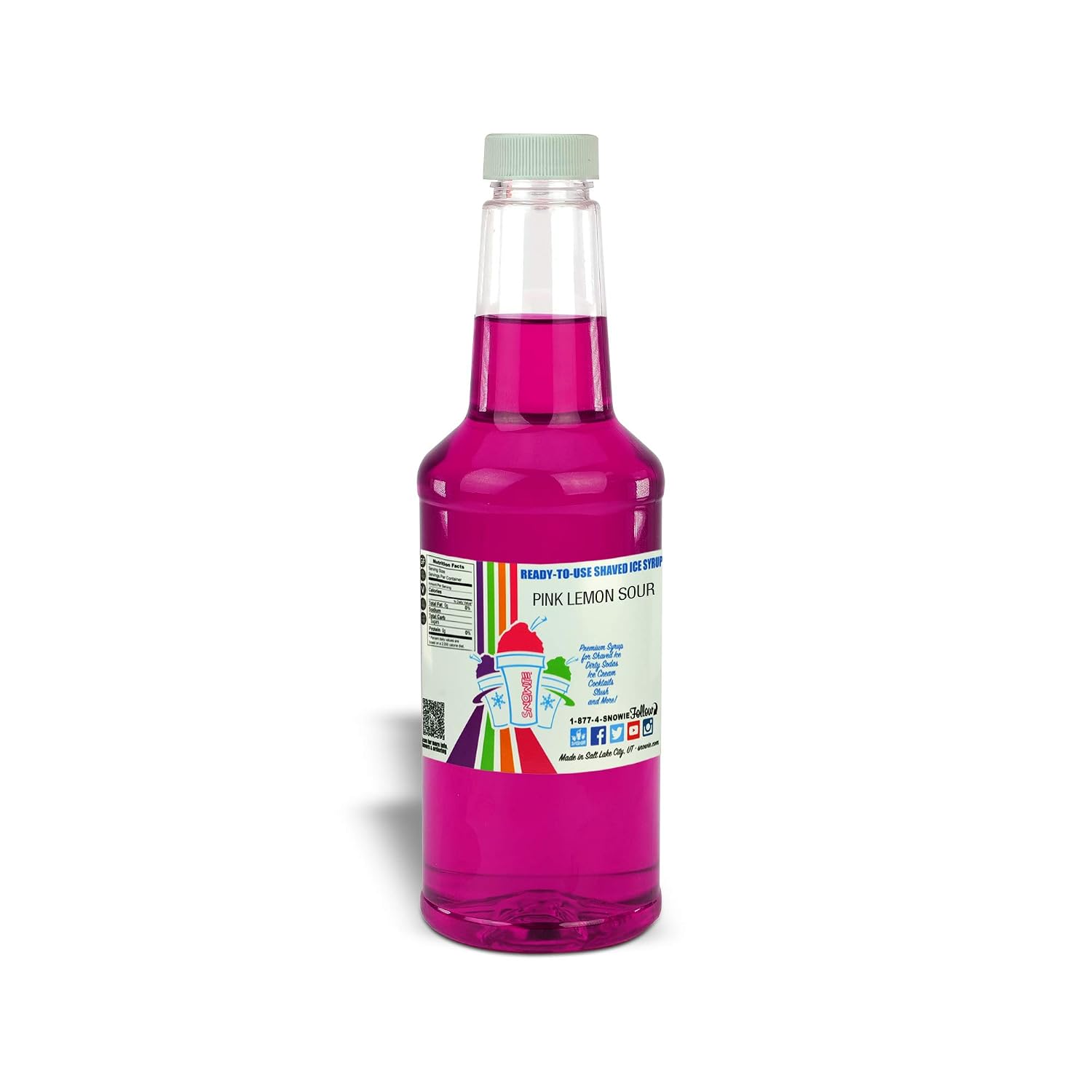 SNOWIE Ready to Use Shaved Ice Snow Cone Syrup - Gallon (Cotton Candy Pink)
