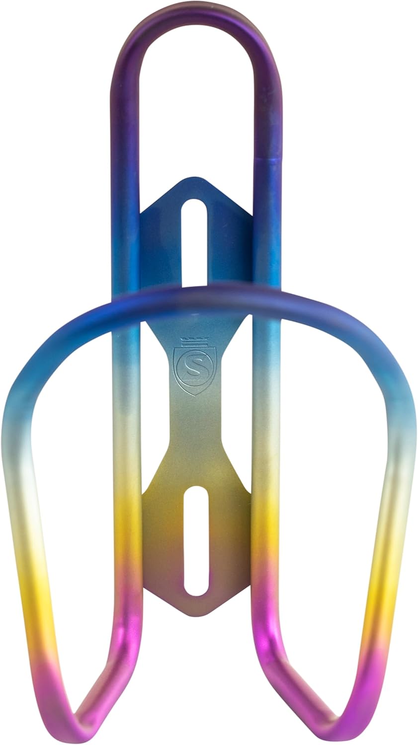 SILCA Sicuro Titanium Bike Water Bottle Holder, Lightweight - Silver