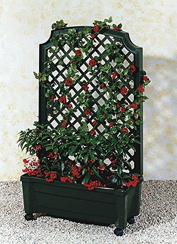 Exaco 1.416Green Calypso Trellis, Green planters