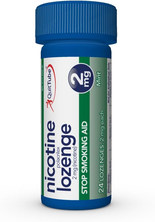 GoodSense Nicotine Polacrilex Lozenge 2 mg (Nicotine), Mint Flavor, Stop Smoking Aid; Quit Smoking with Nicotine Lozenge, 72 Count