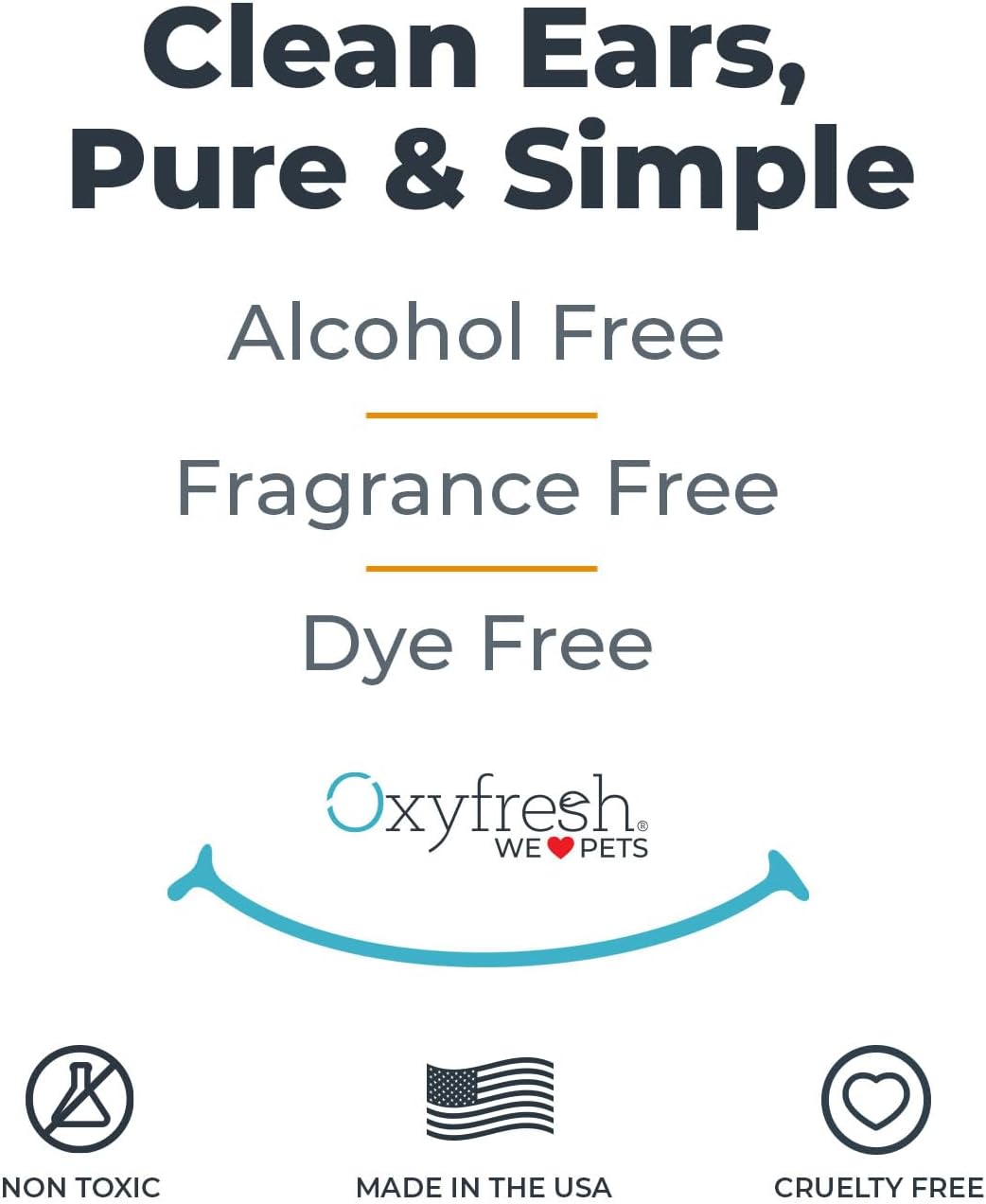 Oxyfresh Advanced Ear Cleanser for Dogs & Cats – Fast Acting Pet Ear Wash | Gentle Ear Cleanser for Dogs Works Great for Routine Dog Ear Wash and