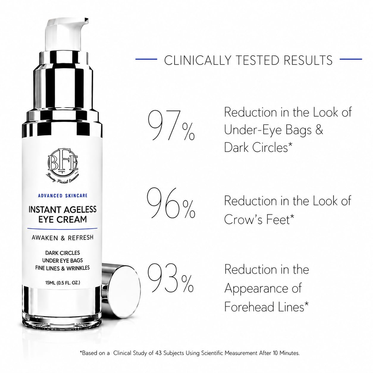 Instant Eye Tightener Cream - Instantly Reduces Under Eye Puffiness, Bags