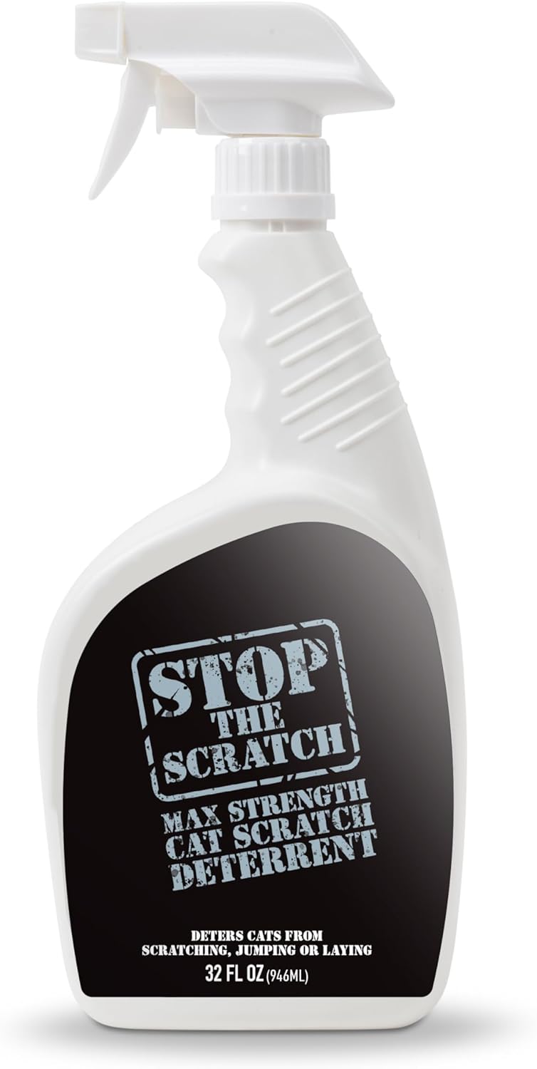Stop the Scratch Cat Scratch Spray Deterrent – Rosemary Oil, 8 oz