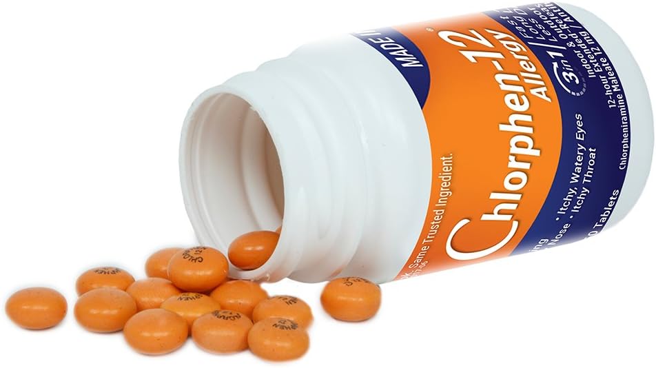 Chlorpheniramine Maleate Extended Release, 12 Mg , 60 Tablets