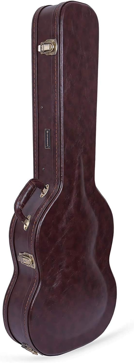 Crossrock Hardshell Arch Top wood case fits SG Electric Guitars-Black(CRW620SGBK)