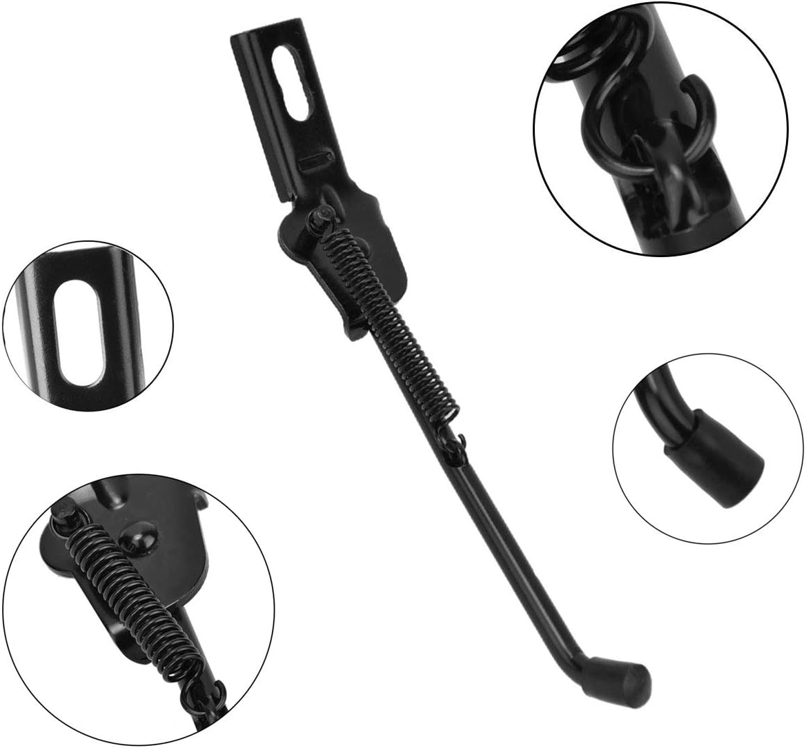 SEISSO Aluminium Alloy Foldable Kickstand for 12-18 Inch Bicycle, Mountain Bike, Road Bike - Black