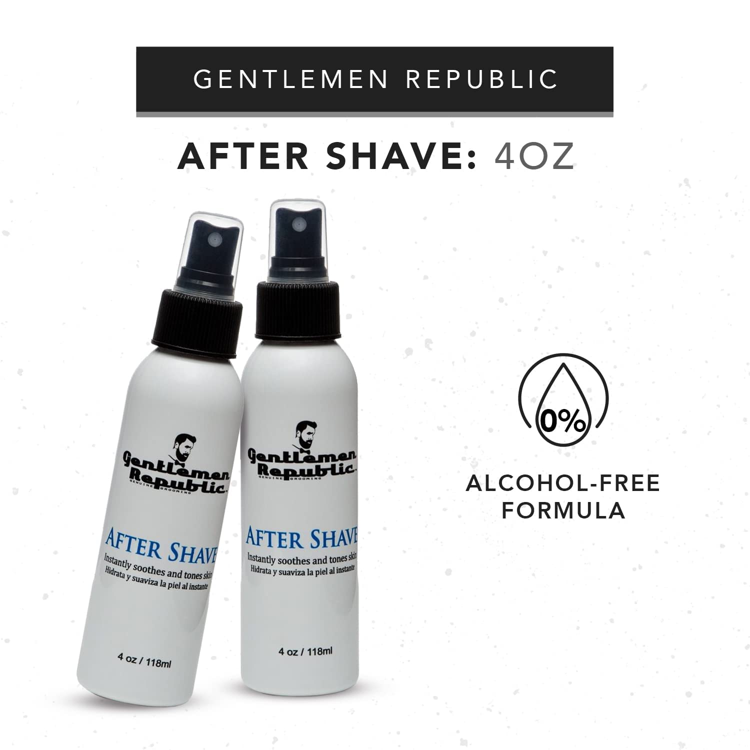 Gentlemen Republic 4oz After Shave - Alcohol-Free