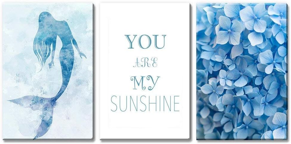 wall26 Canvas Prints Wall Art - Ocean Themed 3 Panel Wall Art with Wave,Anchor and Rudder - 16"x24" x 3 Panels