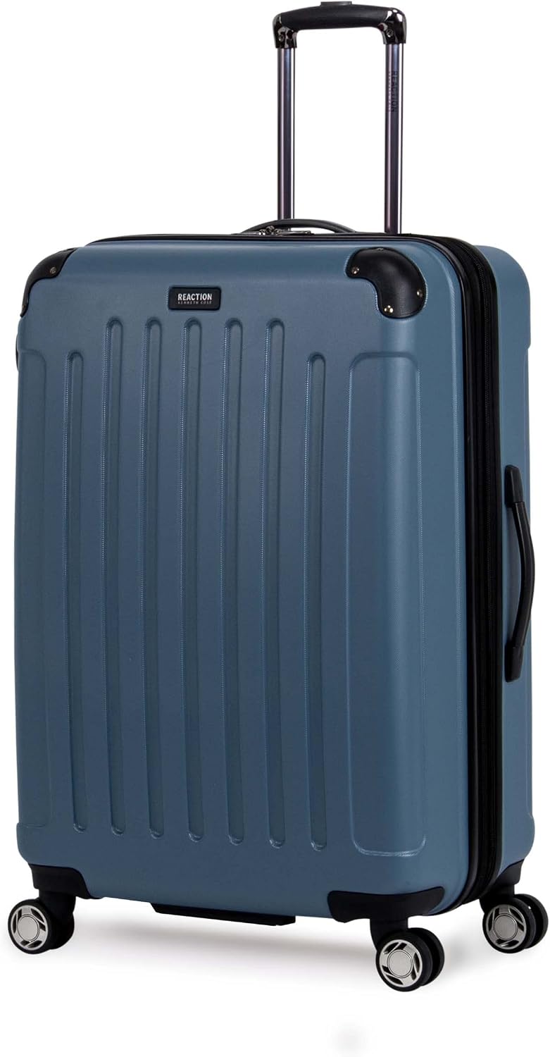 Kenneth Cole REACTION Renegade Luggage Expandable 8-Wheel Spinner Lightweight Hardside Suitcase, Champagne, 20-Inch Carry On